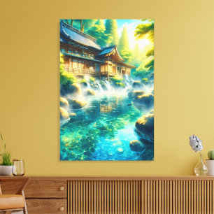 Fluisteringen van de Cederstroom Canvas Afdruk