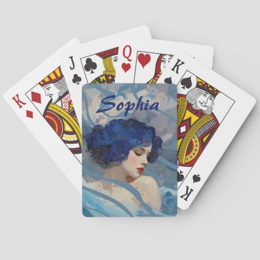 Fluisteringen van de Oceaan Godin Pokerkaarten (Achterkant)