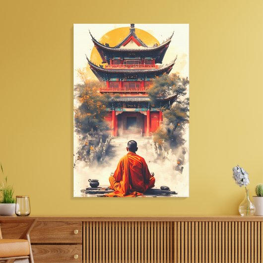 Fluisteringen van de Pagode Canvas Afdruk (Insitu (Woonkamer))