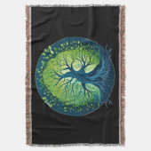 Fluisteringen van de wind: de essentie van de boom deken (Voorkant Verticaal)