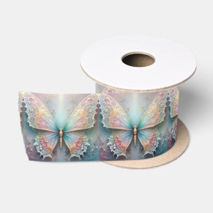 Fluisteringen van Kleur: Pastel Fractal Vlinder Dr Lint