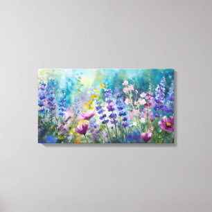 Fluisteringen van Wildflower Symphony Canvasprint Canvas Afdruk