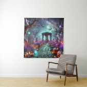 Fluisteringen voorbij de boog wandkleed (In situ)