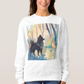 FLUISTERT HET VERLEDEN. Chow Lapphund shirten Trui (Voorkant)