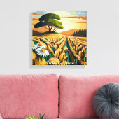 fluistertarwe canvas afdruk (Insitu (Woonkamer))