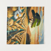 fluistertarwe wandkleed (Voorkant (horizontaal))