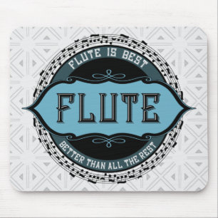 Fluit Beste Muziek Nota Cirkel Muismat