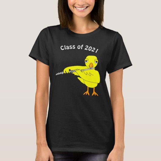Fluit Chick Afstuderen T-shirt (Voorkant)