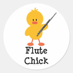 Fluit Chick Stickers