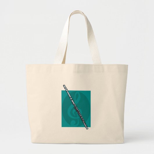 fluit grote tote bag (Voorkant)