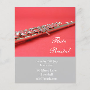 Fluit houtblazers instrument Recitalmuziek Flyer