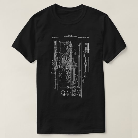 fluit marching longsleeve t-shirt (Design voorkant)