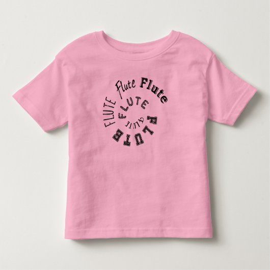 Fluit Spiraaltekst Kinder Shirts (Voorkant)