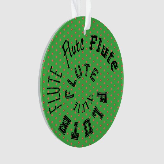 Fluit Spiraaltekst Ornament (voorkant)