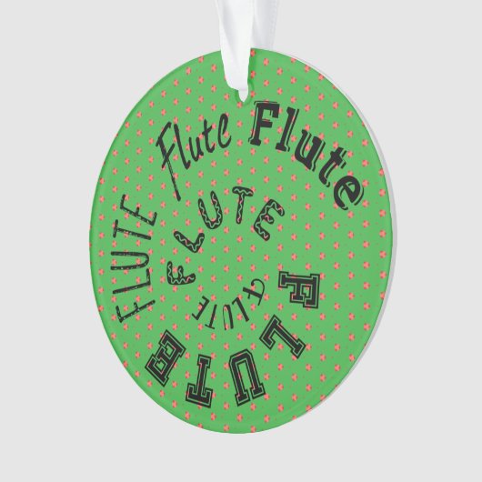 Fluit Spiraaltekst Ornament (voorkant)