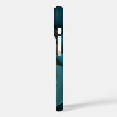 Fluiten in de donkerblauwe Abstracte spiraal Case-Mate iPhone Case (Achterkant / Links)