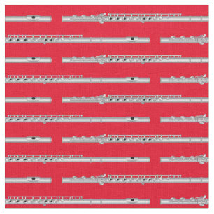 Fluitmuziek Musicus Kamerdecoratie rood Stof