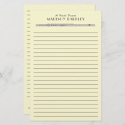 fluitmuziekpedagogisch orkest briefpapier (Voorkant / Achterkant)