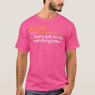 Fluitspeler Fluitist Marching Band Muziek Cadeau v T-shirt