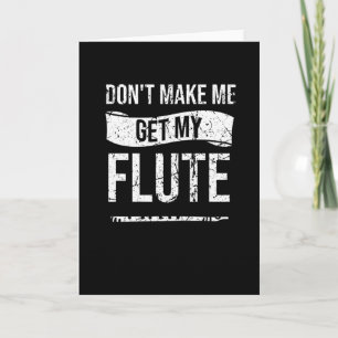 Fluitspeler geschenken fluitmarsbandfluitist kaart
