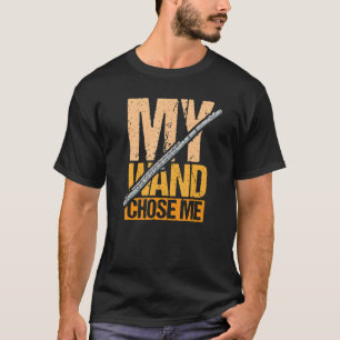 Fluitspeler Mijn Toverstaf Kies Mij Ontwerp T-shirt