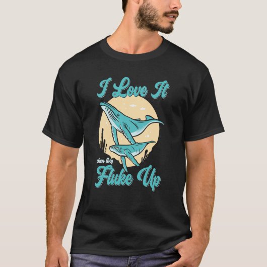 Fluke Up Whale Watcher T-shirt (Voorkant)