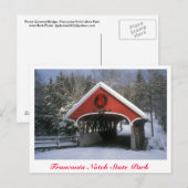 Flume Covered Bridge Franconia Notch State Park Briefkaart (Voorkant / Achterkant)