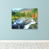 Flume Herfsten | Adirondack Mountains Canvas Afdruk (Insitu (Houten vloer))