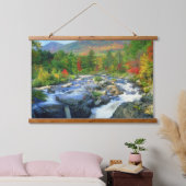 Flume Herfsten | Adirondack Mountains Hangend Wandkleed (Slaapkamer)