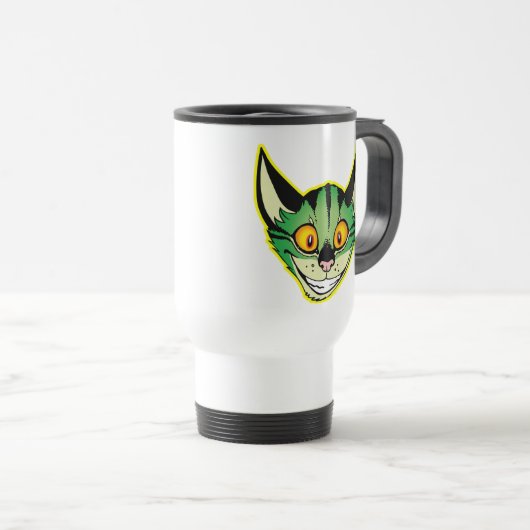 Fluorescent Cartographie Chat Commuter Mug (Devant droit)