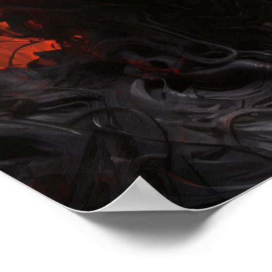 Fluorescent Chaos Surrealisme Divine Power Poster (Hoek)