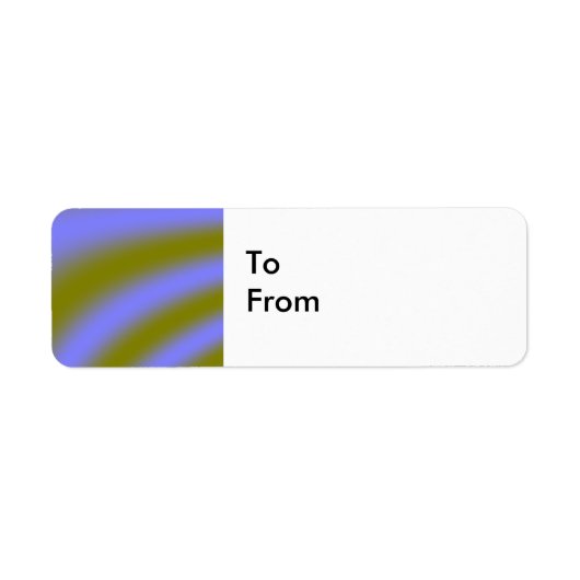 Fluorescent Clouds Custom Gift Labels (Voorkant)