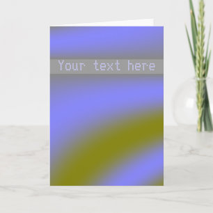 Fluorescent Clouds Custom Wenskaart Kaart