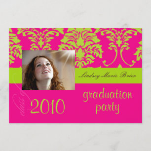 Fluorescent Damask/hot-roze Kaart