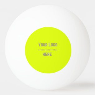 fluorescent geel - jouw logo pingpongballen
