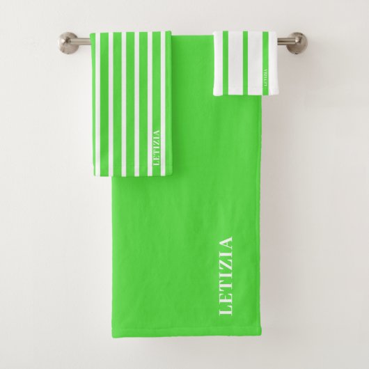 Fluorescent Green Bad Handdoek (Insitu)