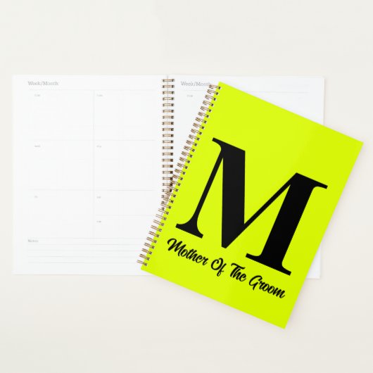 Fluorescent Jaune Mère Du Mariage Groom (Devant avec enveloppe)
