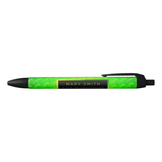 Fluorescent Neon Elegant Blauwe Inkt Pen (Bovenkant)