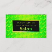 Fluorescent Neon Elegant Visitekaartje (Voorkant)