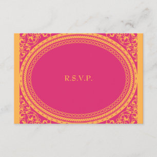 Fluorescent/Neon Wedding Reception RSVP
