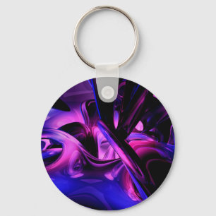 Fluorescent Passions Abstracte Sleutelhanger