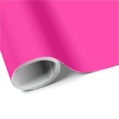 Fluorescent roze klassieke enkelkleurige kleur cadeaupapier (Rol Hoek)