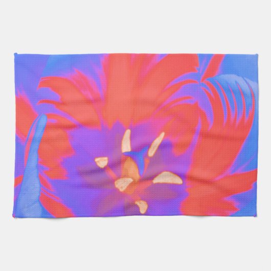 Fluorescent Tulip Kitchen Towel Theedoek (Horizontaal)