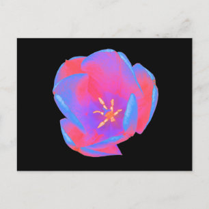 Fluorescent Tulp Briefkaart