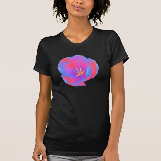 Fluorescent Tulp Dames T Shirt (Voorkant)