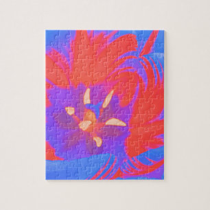 Fluorescent Tulp Puzzle Legpuzzel
