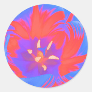 Fluorescent Tulp Sticker