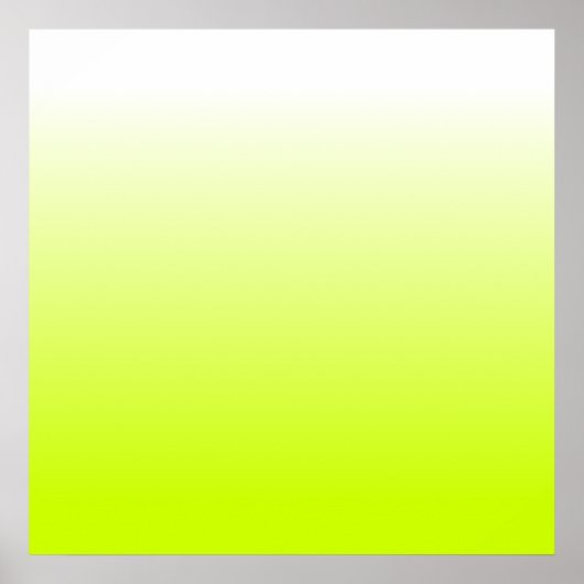 Fluorescent Yellow Gradient Poster (Voorkant)