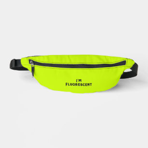 Fluorescent Yellow "Ik ben Fluorescent" Festival Heuptasje
