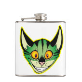 Fluorescente Cartoon Cat Hip Flask Heupfles (Voorkant)